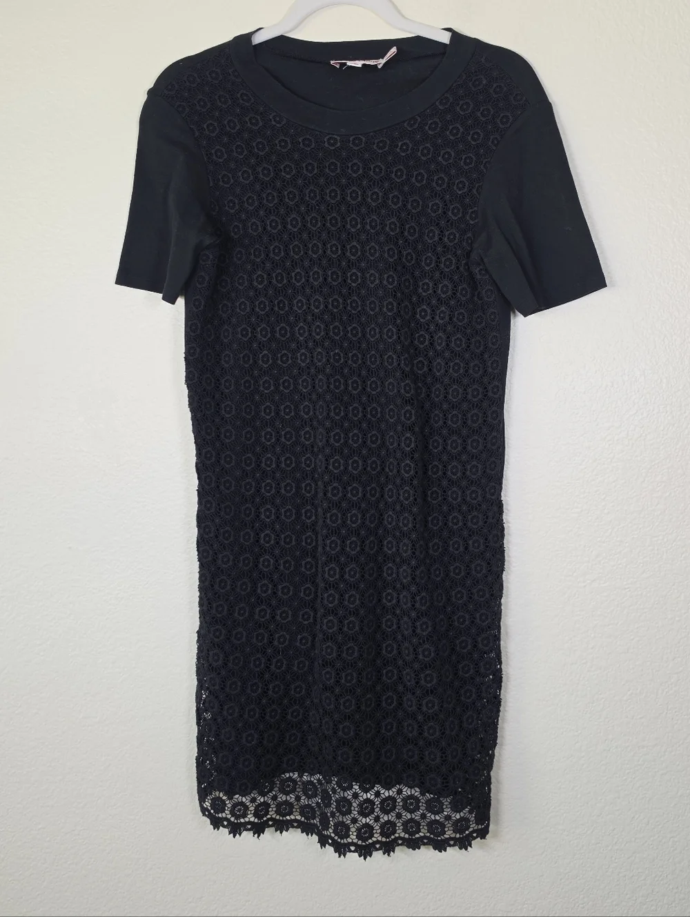See by Chloé Black Eyelet Mini Dress 6